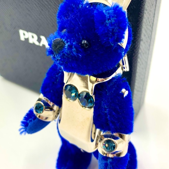 PRADA Mohair King Robot Bear keyring/bag charm - Picture 2 of 7